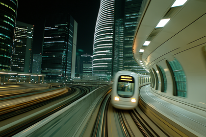 High-Speed Train in Urban Tunnel