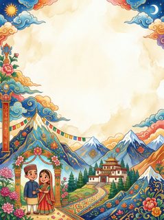 himalayan wedding border