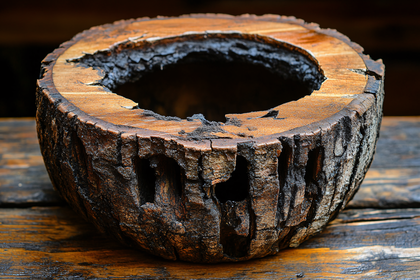 Hollowed Wooden Bowl