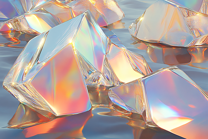 Holographic Crystal Blocks on Liquid Surface