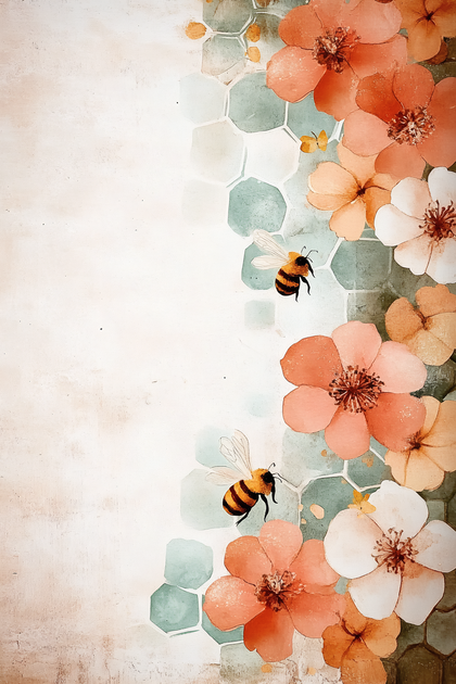 Honeycomb Floral Bees