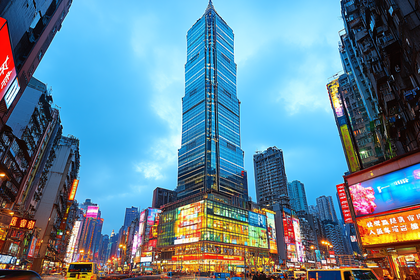 Hong Kong Cityscape at Night