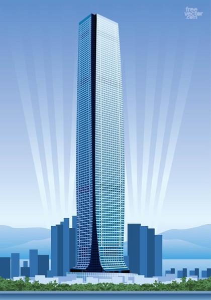 Hong Kong Skyscraper Free Vector