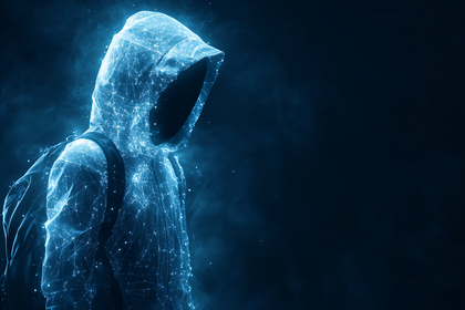 Hooded Digital Figure with Network Design