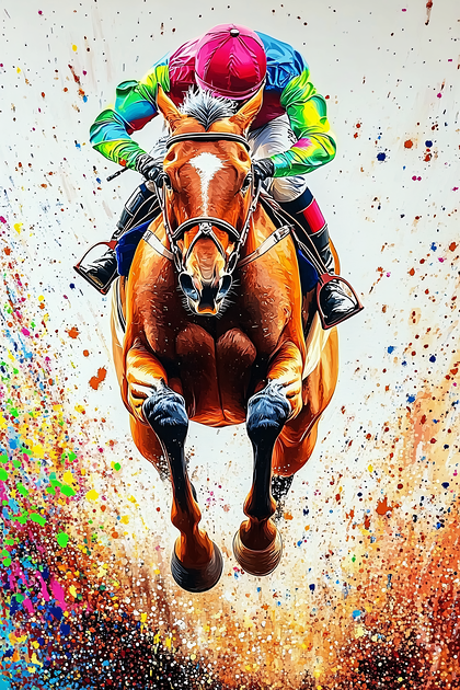 Horse Racing in Action
