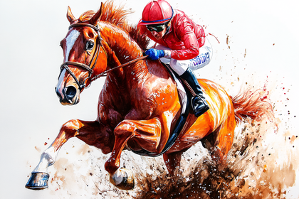 Horse Racing Scene