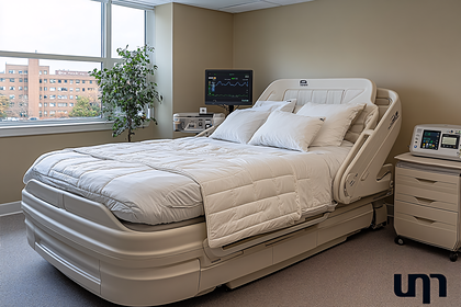 Hospital Bed in Modern Room
