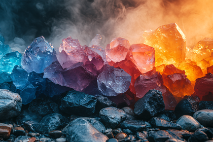 Ice Crystals and Stones