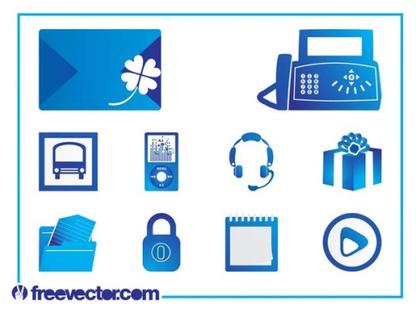 Icons Set Free Vector