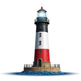 coastal lighthouse illustration