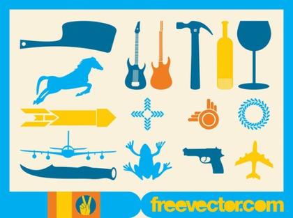 Icons Designs Free Vector
