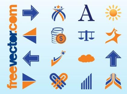 Icons Footage Set Free Vector