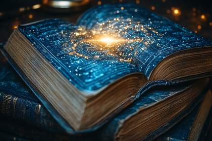 Illuminated Ancient Tome