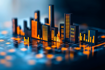 Illuminated Cityscape