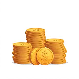 gold coin stacks