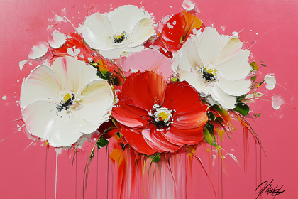Impasto Flower Bouquet
