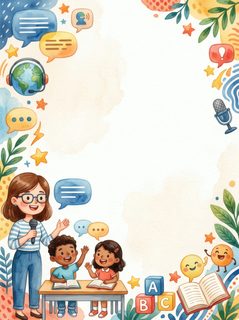 teacher teaching students