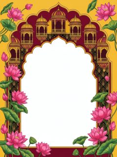 indian lotus frame