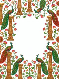 peacock-lotus-frame