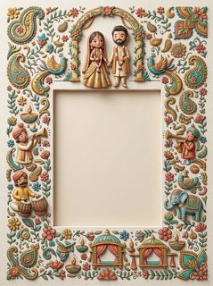 Indian wedding frame