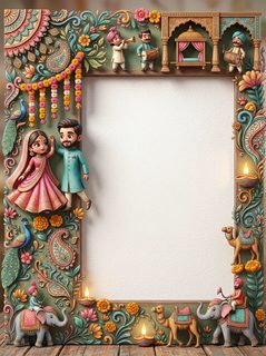 indian wedding frame