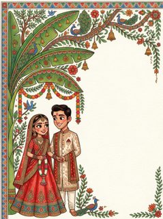 Indian wedding invitation