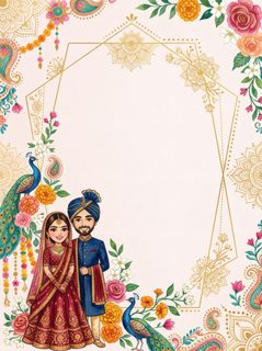 indian wedding invitation