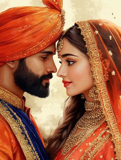 indian wedding couple