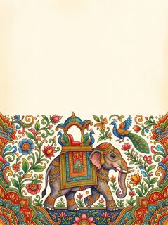 indian elephant invitation