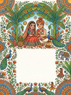 indian wedding frame