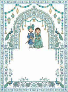indian wedding invitation