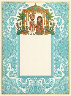 indian wedding invitation