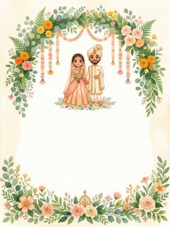 indian wedding invitation