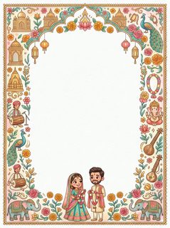 indian wedding border