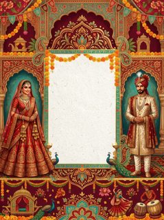 indian wedding invitation