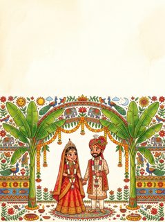 Indian wedding invitation