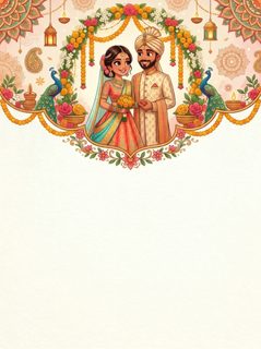 indian wedding invitation