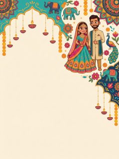 indian wedding invitation