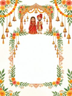 indian wedding invitation