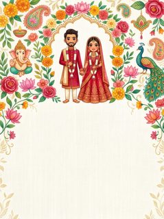 indian wedding invitation