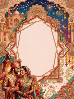 Indian wedding frame