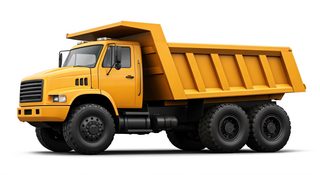 yellow dump truck