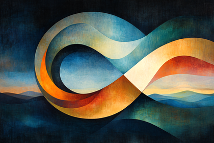 Infinity Loop Abstract Art