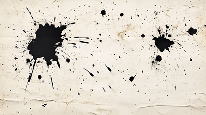 Ink Splatter On Crumpled Paper