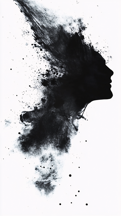 Ink Woman Silhouette