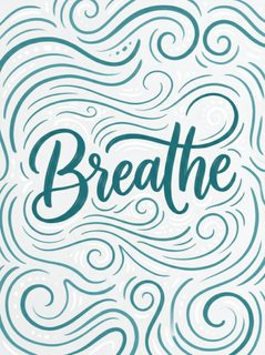 breathe typography art