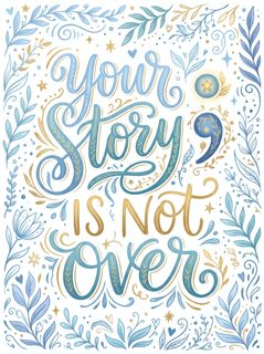 inspirational semicolon lettering