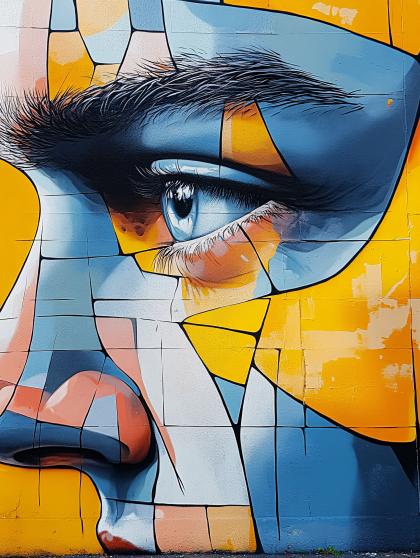 Intense Gaze Mural