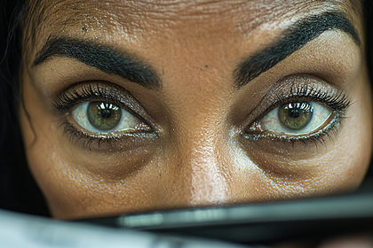 Intense Gaze of Hazel Eyes