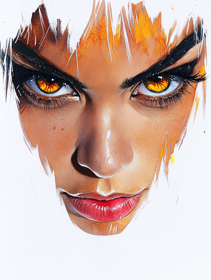 Intense Gaze Portrait